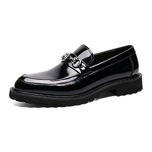 SOVORM mocassino scarpe oxford da uomo scarpe eleganti da uomo scarpe di guida comfort formali da uomo, nero, 42 eu