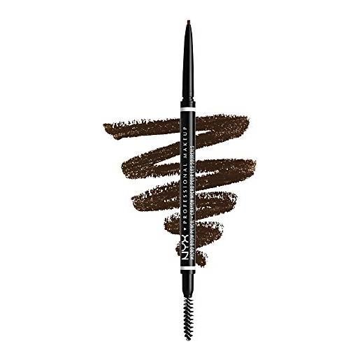 Nyx professional makeup matita sopracciglia, micro brow pencil, due lati con matita automatica e scovolino, tonalità: espresso
