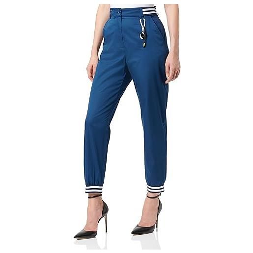 Love Moschino pantaloni da jogging casual, blu, 48 donna