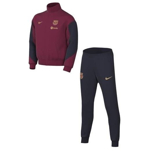 Nike unisex kids tuta fcb y nk df strk trk suit k, noble red/deep royal blue/club gold, fj5537-620, xs