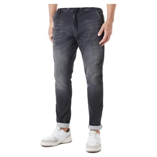 Pepe Jeans new johnson, jeans uomo, nero (denim-xe3), 30w / 34l