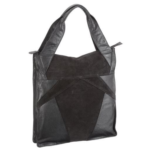 selected femme bags zuma 16028783, borsa shopper donna, 38 x 42 x 9 cm (l x a x p), nero (schwarz (black)), 38x42x9 cm (l x a x p)