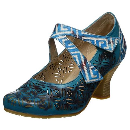 Laura Vita candice 019, mary jane-scarpe basse donna, turchese, 42 eu