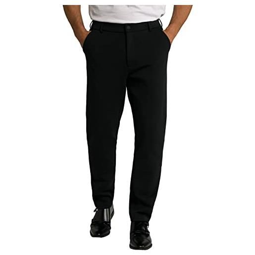 JP 1880 pantaloni da ufficio di jersey dalla collezione di capi coordinati new york con flexnamic, fino alla tg. 8xl, pantaloni uomo, nero, xl