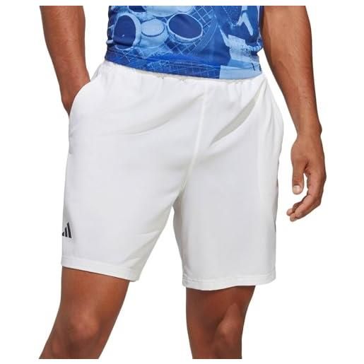 adidas club tennis stretch woven shorts pantaloncini (1/4), black, l 7 inch men's