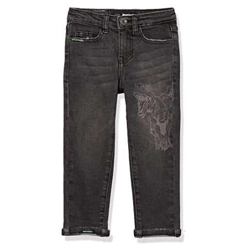 Desigual denim_rock jeans, nero, 5-6 anni unisex-bambini e ragazzi