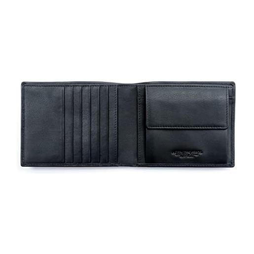 A.G.SPALDING & BROS portafoglio in pelle nero (6cc+portamonete)