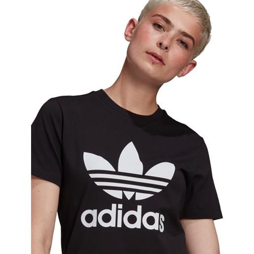 Adidas t-shirt adicolor classics trefoil donna nero