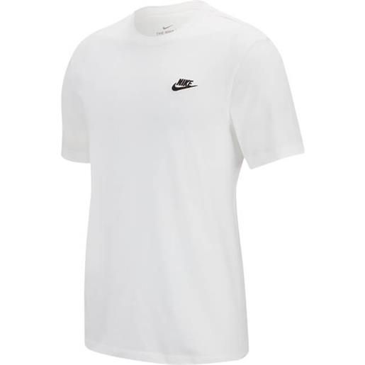 Nike t-shirt sportswear club uomo bianco