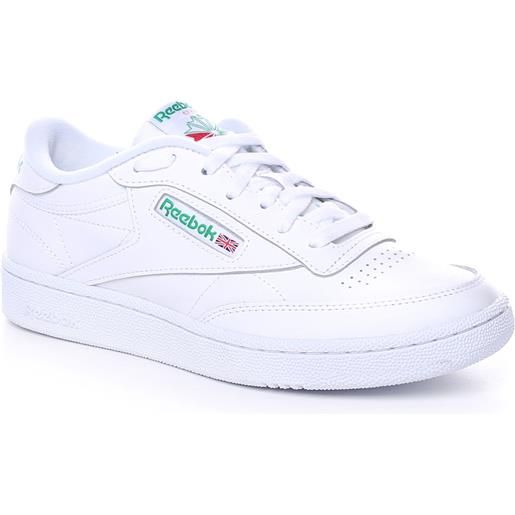 Reebok club c 85 uomo bianco verde