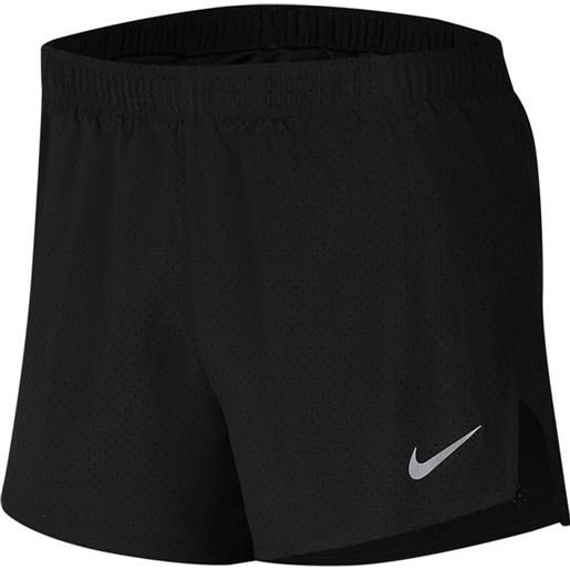 Nike pantaloncino running fast 10cm nero