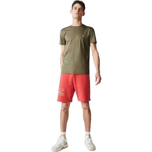 Lacoste t-shirt small logo uomo verde kaki