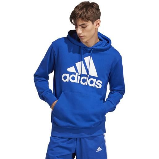 Adidas felpa big logo uomo blu