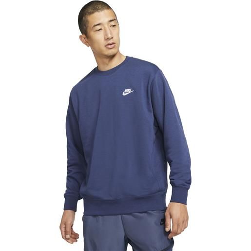 Nike felpa sportswear club uomo blu