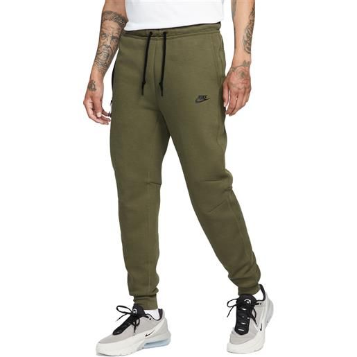 Nike pantaloni sportswear tech fleece uomo verde