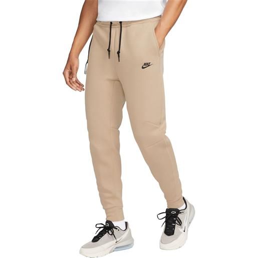 Nike pantaloni sportswear tech fleece uomo beige