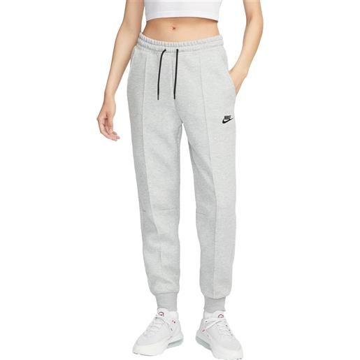 Nike pantaloni sportswear tech fleece donna grigio