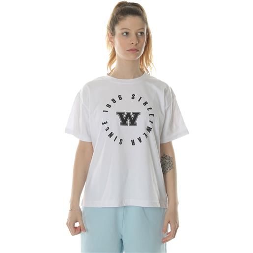 What's t-shirt college donna bianco