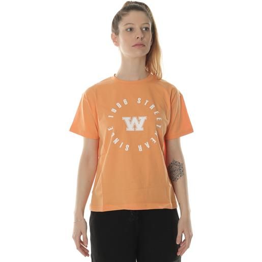 What's t-shirt college logo donna arancione