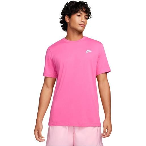 Nike t-shirt uomo Nike small logo nsw club rosa