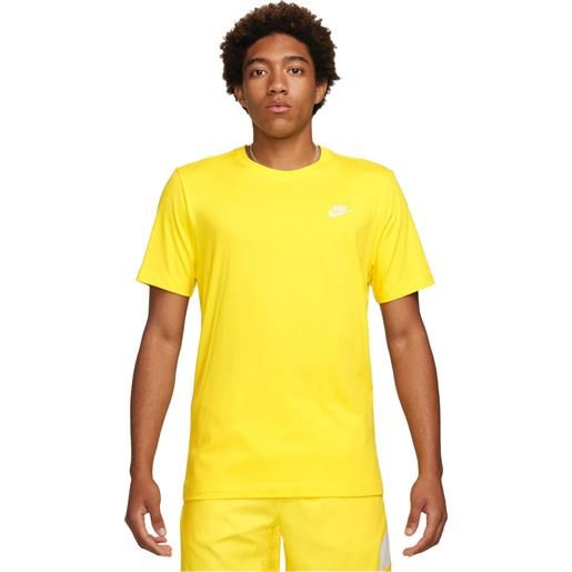 Nike t-shirt uomo Nike small logo nsw club giallo