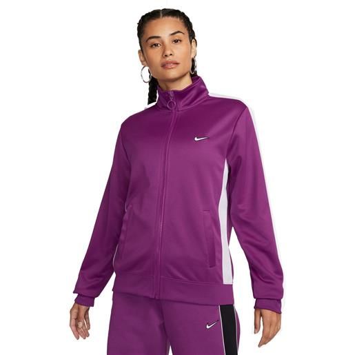 Nike giacca sportswear donna viola bianco