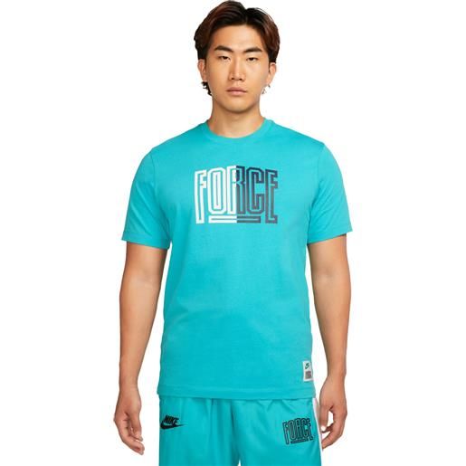 Nike t-shirt basket uomo azzurro