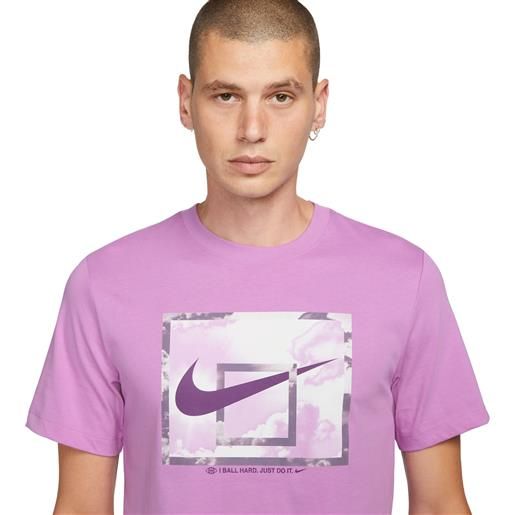 Nike t-shirt basket uomo viola