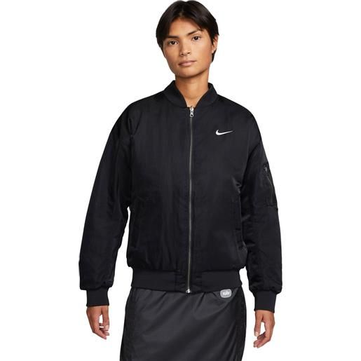 Nike giacca uomo Nike sportswear bomber varsity reversibile nero