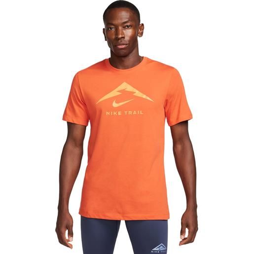Nike t-shirt dri-fit uomo arancione