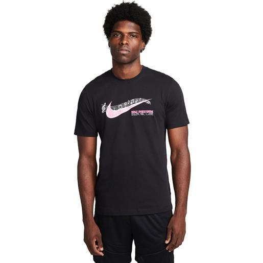 Nike t-shirt basket uomo nero