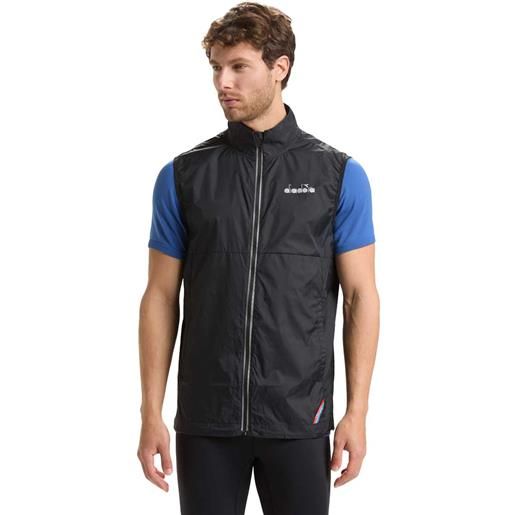 Diadora gilet packable vest uomo nero