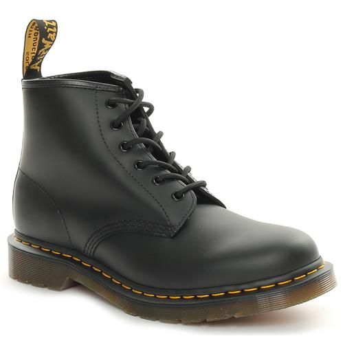 Dr Martens boots dr. Martens 101 yellow stitch smooth 6 eye nero