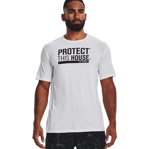 Under Armour t-shirt protect this house uomo bianco