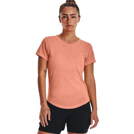 Under Armour t-shirt streaker run donna rosa