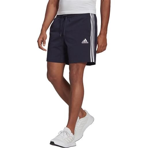 Adidas short aeroready essentials 3-stripes uomo blu