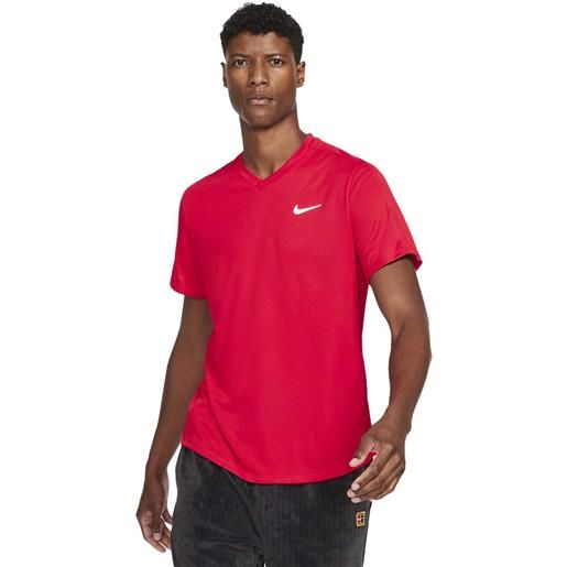 Nike t-shirt court dri-fit victory uomo rosso