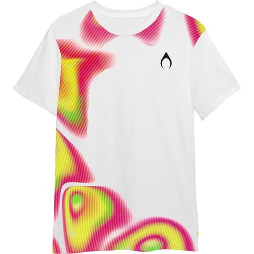 Nytrostar t-shirt holographic print uomo bianco