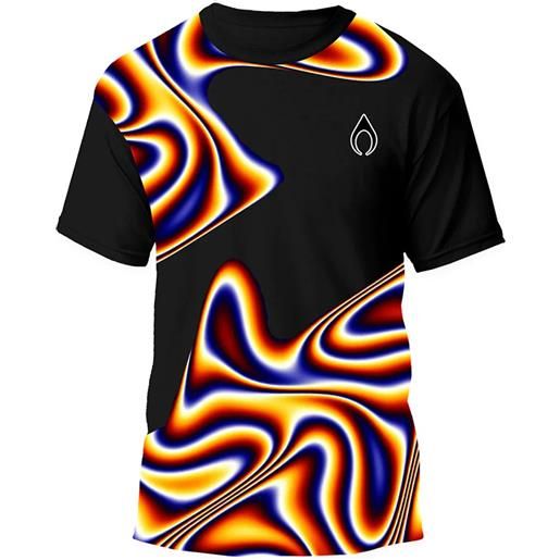 Nytrostar t-shirt holographic print uomo nero