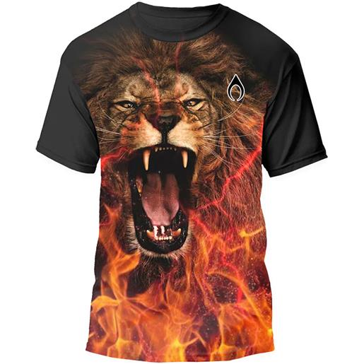Nytrostar t-shirt lion print uomo nero