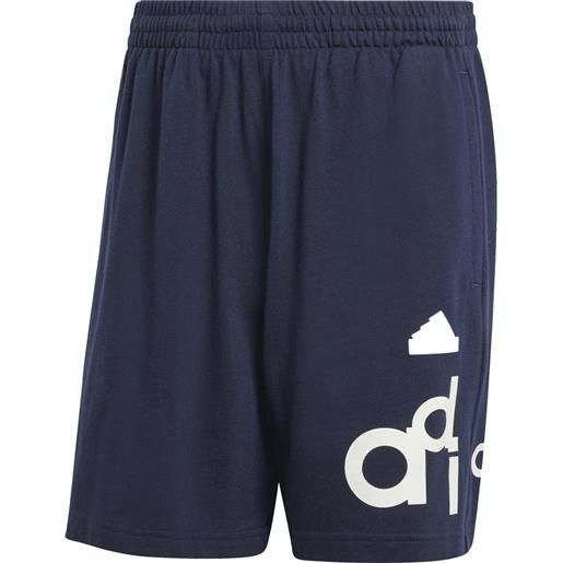 Adidas shorts graphic print uomo blu