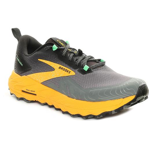 Brooks scarpa da trail running uomo Brooks cascadia 17 grigio giallo