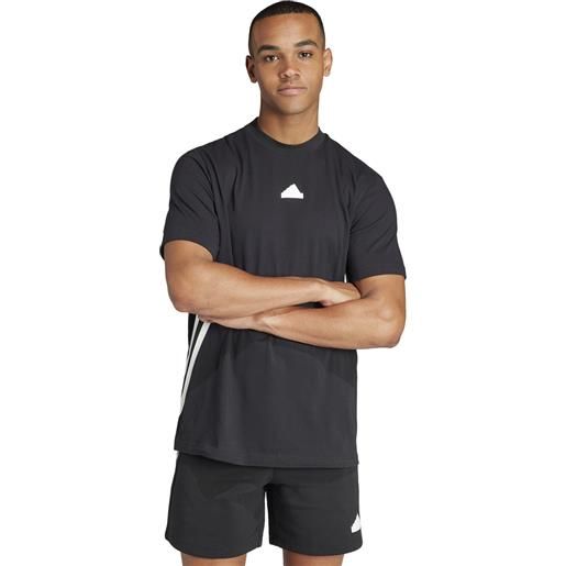 Adidas t-shirt future icons 3-stripes uomo nero