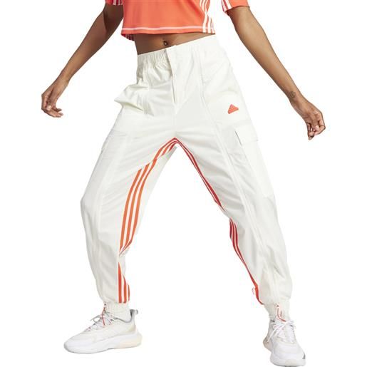 Adidas pantaloni dance all-gender versatile woven cargo donna bianco rosso