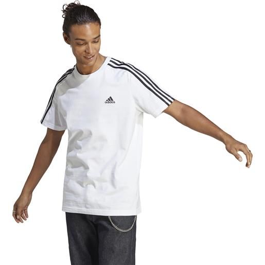 Adidas t-shirt donna adidas 3 stripes essentials donna bianco