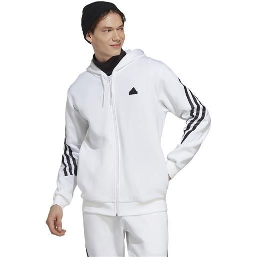 Adidas felpa future icons 3 stripes uomo bianco