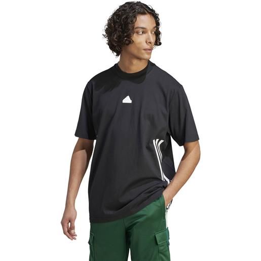 Adidas t-shirt future icons 3 stripes uomo nero