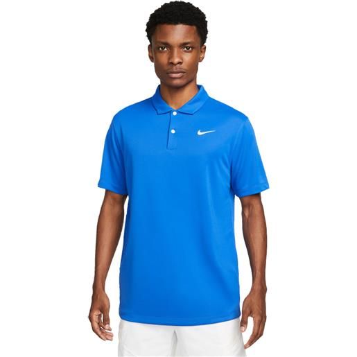 Nike polo court dri-fit uomo blu