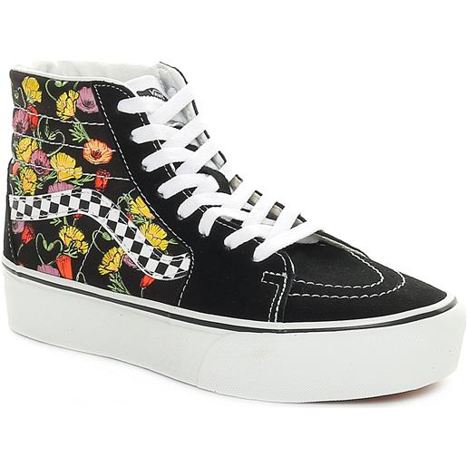 Vans sneakers Vans ua sk8-hi platform 2.0 poppy checkerboard nero