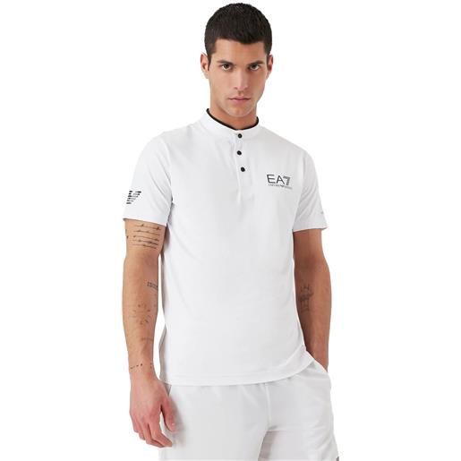 Emporio Armani 7 t-shirt wimbledon uomo bianco